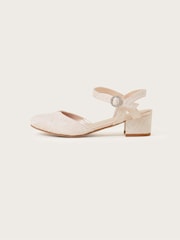Monsoon Pink Lace Two Part Heels - Image 2 of 3