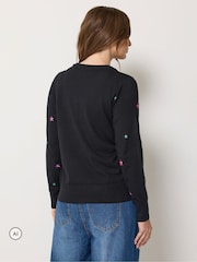 M&Co Black Star Embroidered Jumper - Image 3 of 6