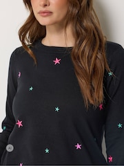 M&Co Black Star Embroidered Jumper - Image 4 of 6