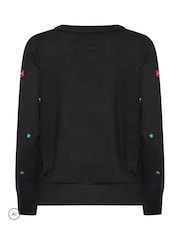 M&Co Black Star Embroidered Jumper - Image 6 of 6