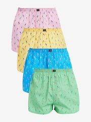 Bright Parrot 4 pack Woven Pure Cotton Boxers - Image 1 of 7