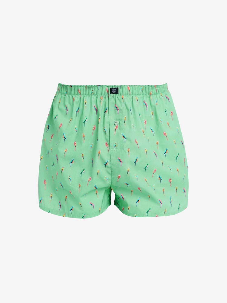 Bright Parrot 4 pack Woven Pure Cotton Boxers - Image 2 of 7
