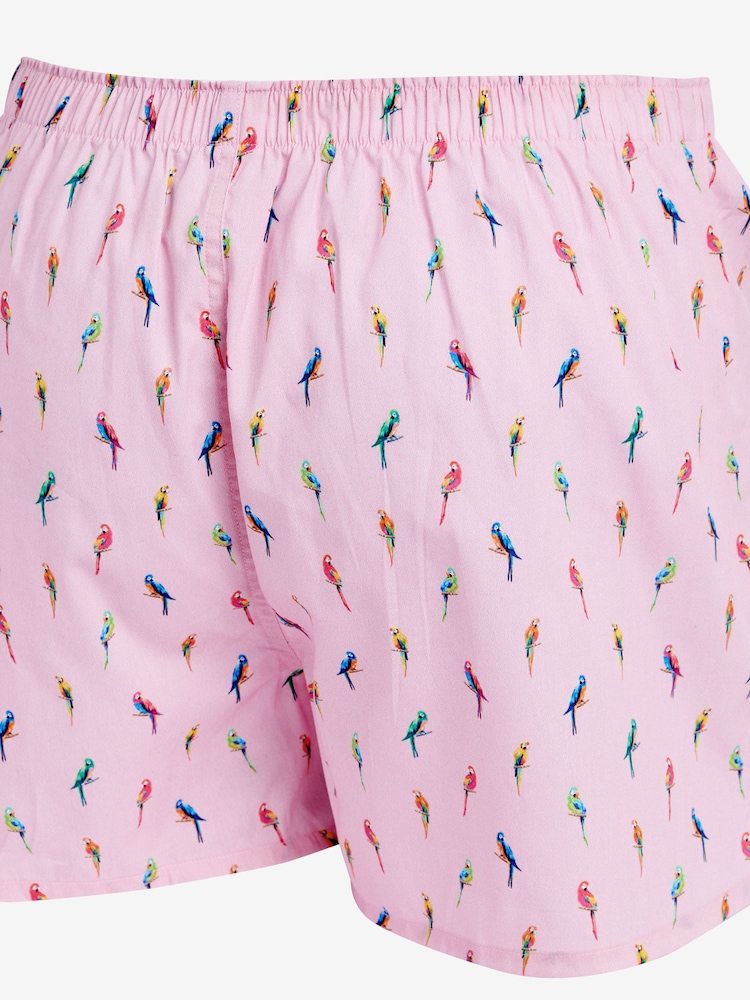Bright Parrot 4 pack Woven Pure Cotton Boxers - Image 6 of 7