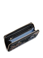 Sara Miller Black Large Zip Black Botanic Purse - Image 3 of 3