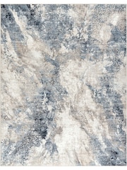 LIVABLISS Blue Marble Allegro Abstract Modern Marble Rug - Image 2 of 7