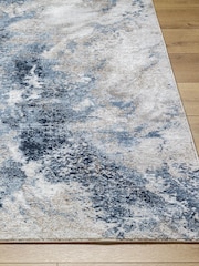 LIVABLISS Blue Marble Allegro Abstract Modern Marble Rug - Image 3 of 7