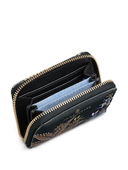 Sara Miller Black Small Zip Botanic Purse - Image 3 of 3