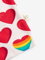 Little Bird by Jools Oliver Red Short Sleeve Raglan Super Loveable Valentine T-Shirt - Image 7 of 7