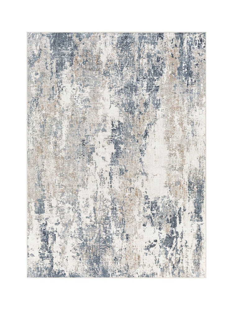 LIVABLISS Blue Haze Allegro Abstract Modern Marble Rug - Image 2 of 7