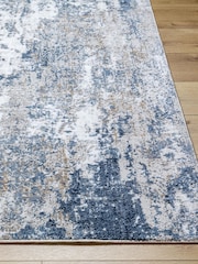 LIVABLISS Blue Haze Allegro Abstract Modern Marble Rug - Image 3 of 7