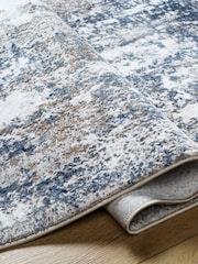 LIVABLISS Blue Haze Allegro Abstract Modern Marble Rug - Image 4 of 7