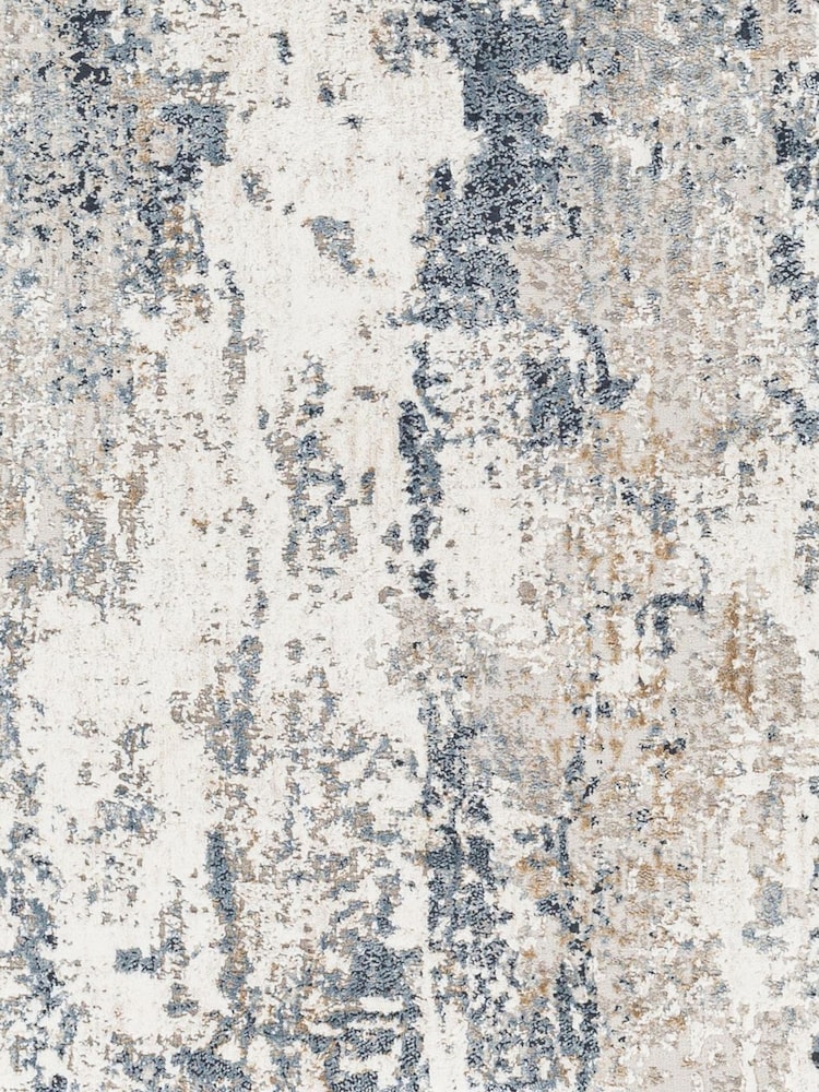 LIVABLISS Blue Haze Allegro Abstract Modern Marble Rug - Image 7 of 7