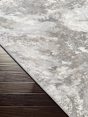 LIVABLISS Grey Marble Allegro Abstract Modern Marble Rug - Image 6 of 7