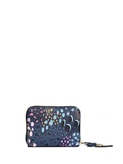 Sara Miller Blue Small Zip Midnight Leopard Purse - Image 2 of 4