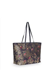 Sara Miller Blue Large Tote Smokey Birds Bag - Image 2 of 2