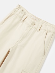 Joules Georgia Beige Cargo Wide Leg Trousers - Image 10 of 11