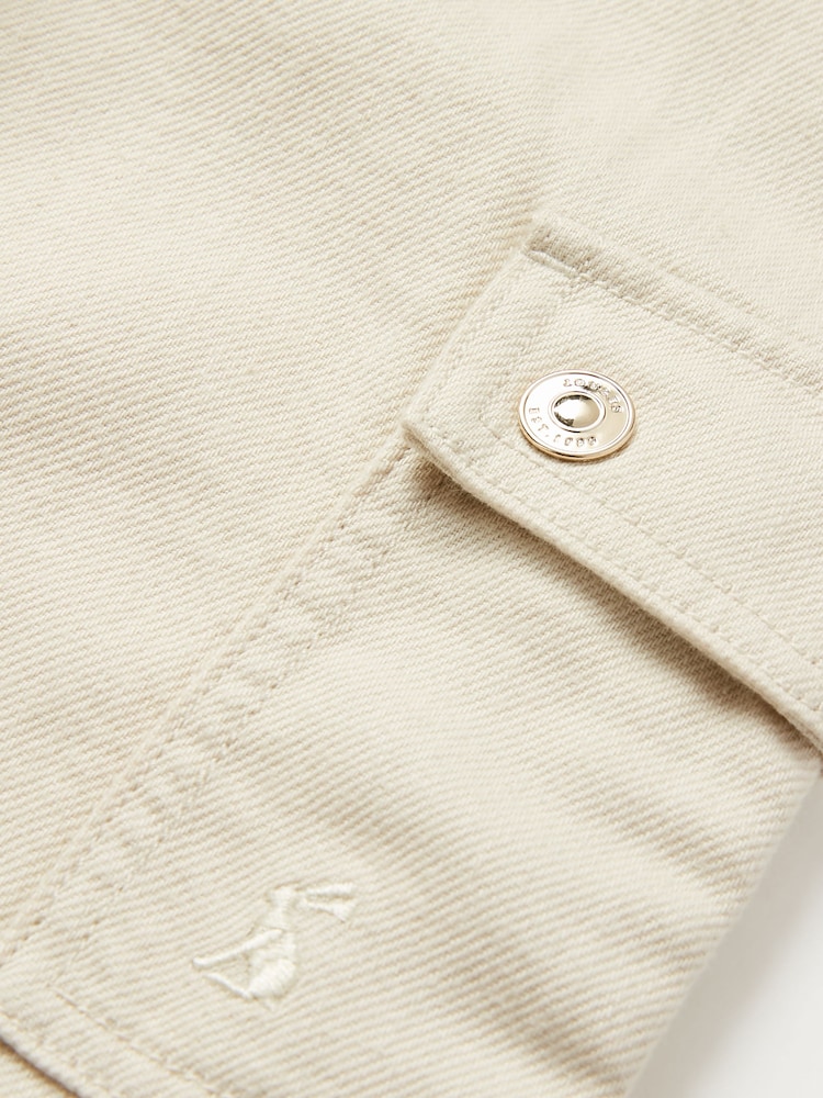Joules Georgia Beige Cargo Wide Leg Trousers - Image 11 of 11