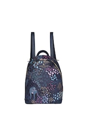 Sara Miller Blue Mini Midnight Leopard Backpack - Image 1 sur 5