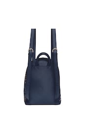 Sara Miller Blue Mini Midnight Leopard Backpack - Image 2 sur 5