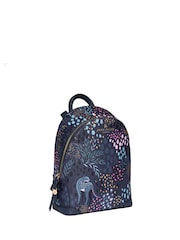 Sara Miller Blue Mini Midnight Leopard Backpack - Image 3 sur 5