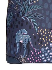 Sara Miller Blue Mini Midnight Leopard Backpack - Image 5 sur 5