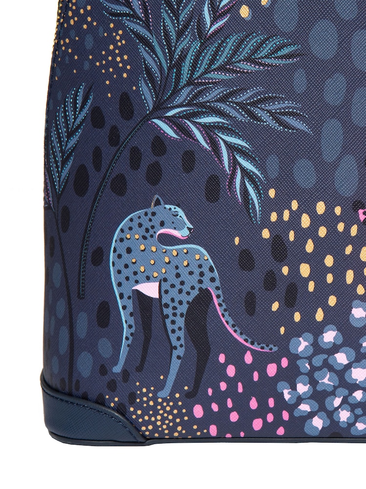 Sara Miller Blue Mini Midnight Leopard Backpack - Image 5 sur 5 Sara Miller Blue Mini Midnight Leopard Backpack - Image 5 sur 5
