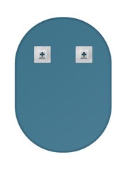 Showerdrape Lincoln Large Oval Bathroom Mirror - Image 3 of 4