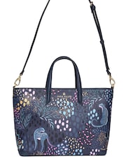 Sara Miller Blue Medium Tote Midnight Leopard Bag - صورة 4 من 5