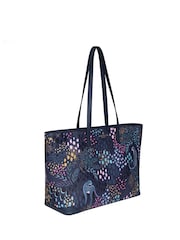 Sara Miller Blue Large Tote Midnight Leopard Bag - Image 3 of 4