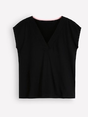 Itim - Boden Imi Supersoft V-neck T-Shirt - Larawan 1 ng 1