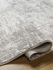 LIVABLISS Silver Allegro Abstract Modern Marble Rug - Image 4 of 7