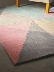 Origins Pink Trio Geo Rug - Image 2 of 3