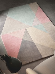 Origins Pink Trio Geo Rug - Image 3 of 3