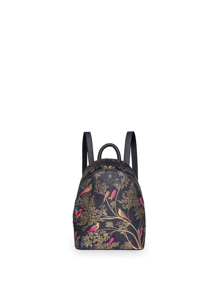 Sara Miller Blue Mini Smokey Blue Birds Backpack - Image 1 of 4