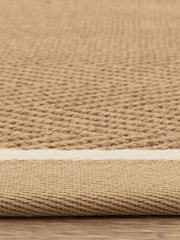 Asiatic Rugs Linen Cream Bordo Herringbone Doormat - Image 4 of 4