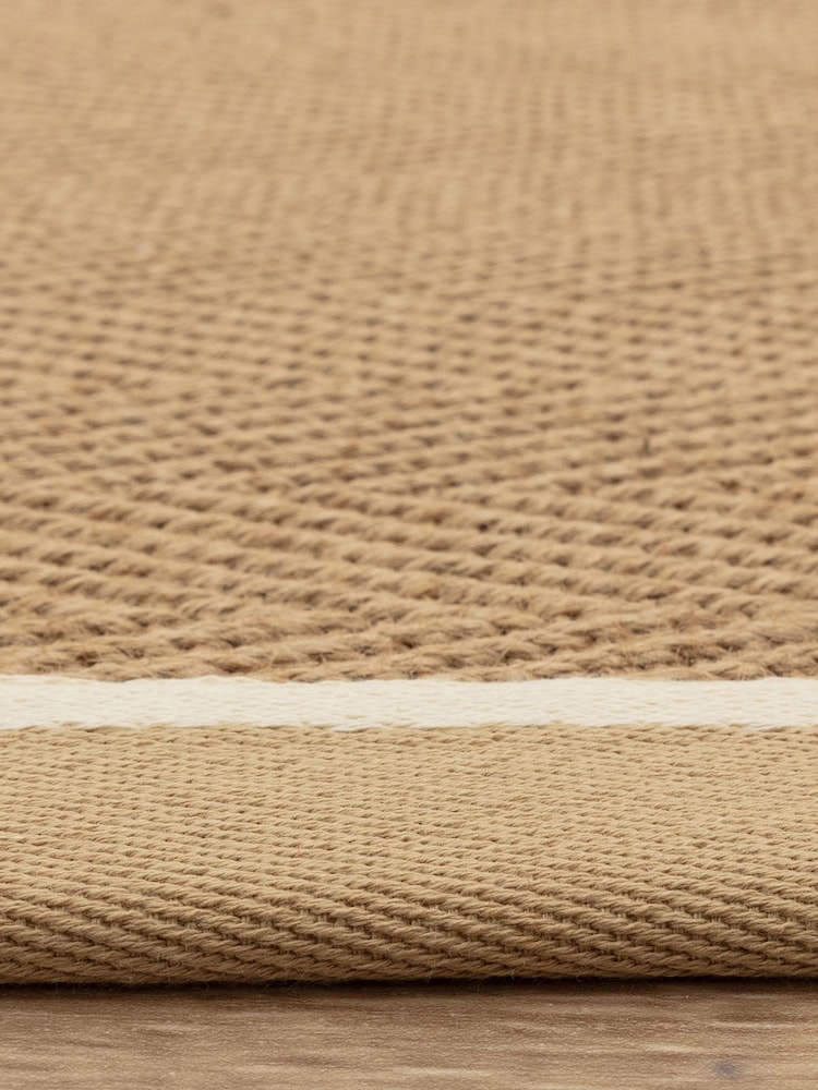 Asiatic Rugs Linen Cream Bordo Herringbone Doormat - Image 4 of 4