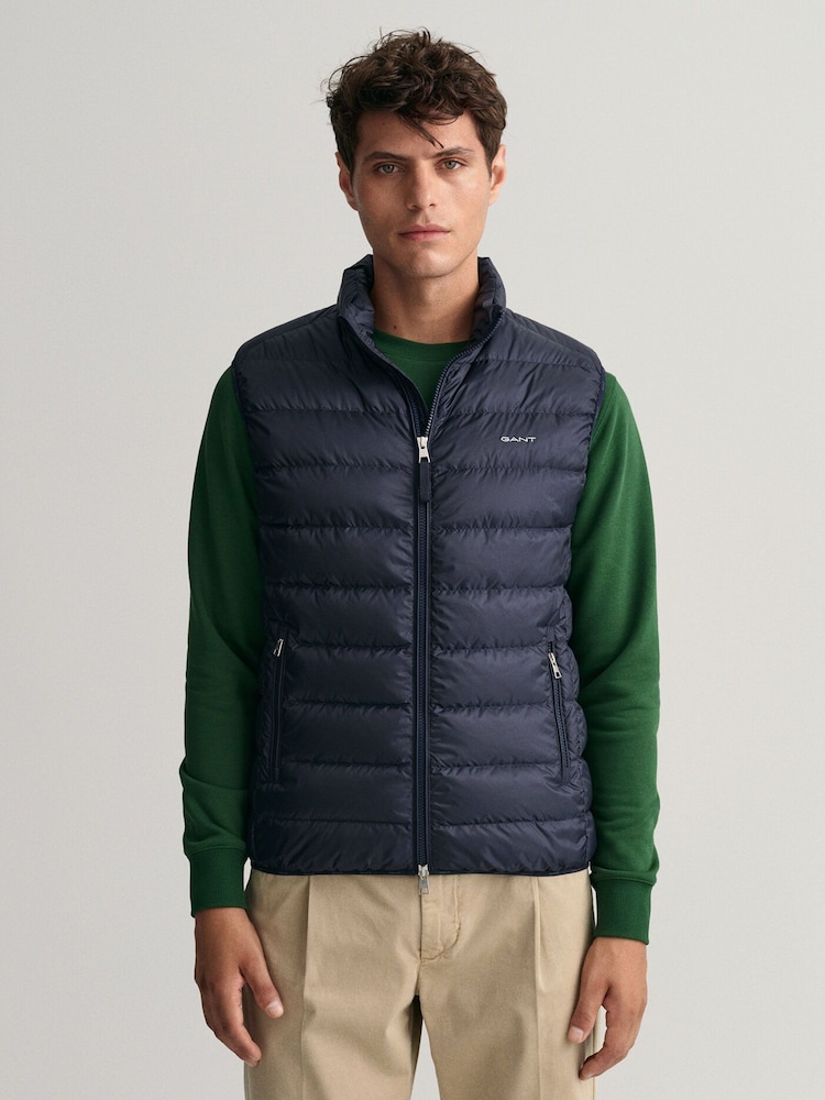 GANT Blue Light Down Vest - Image 1 of 6