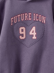 Cotton On Purple Sammy Hoodie & Fleece Legging Set - Image 3 of 7