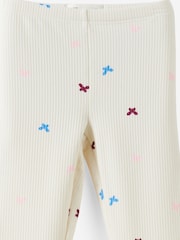 Cotton On Cream Fleece Leggings - Image 2 of 3