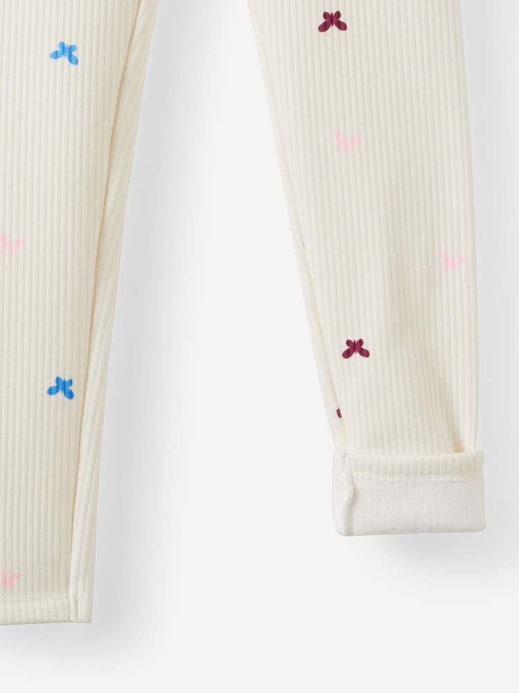 Cotton On Cream Fleece Leggings - Image 3 of 3 Cotton On Cream Fleece Leggings - Image 3 of 3