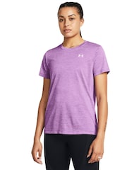 Under Armour Purple Tech Twist Crew Neck T-Shirt - Image 1 of 4