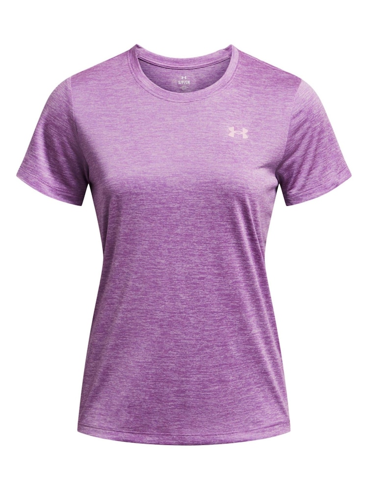 Violet - T-shirt Under Armour Tech Twist à col ras du cou - Image 3 of 4