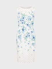 Hobbs Blue/White Fiona Dress - Image 4 of 4