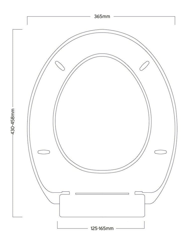 Showerdrape White Toledo Toilet Seat - Image 3 of 3