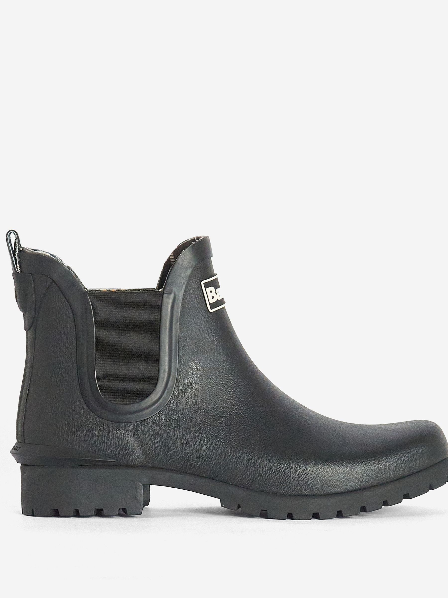 Buy Barbour Black Wilton Short Wellington Boots from Next Germany