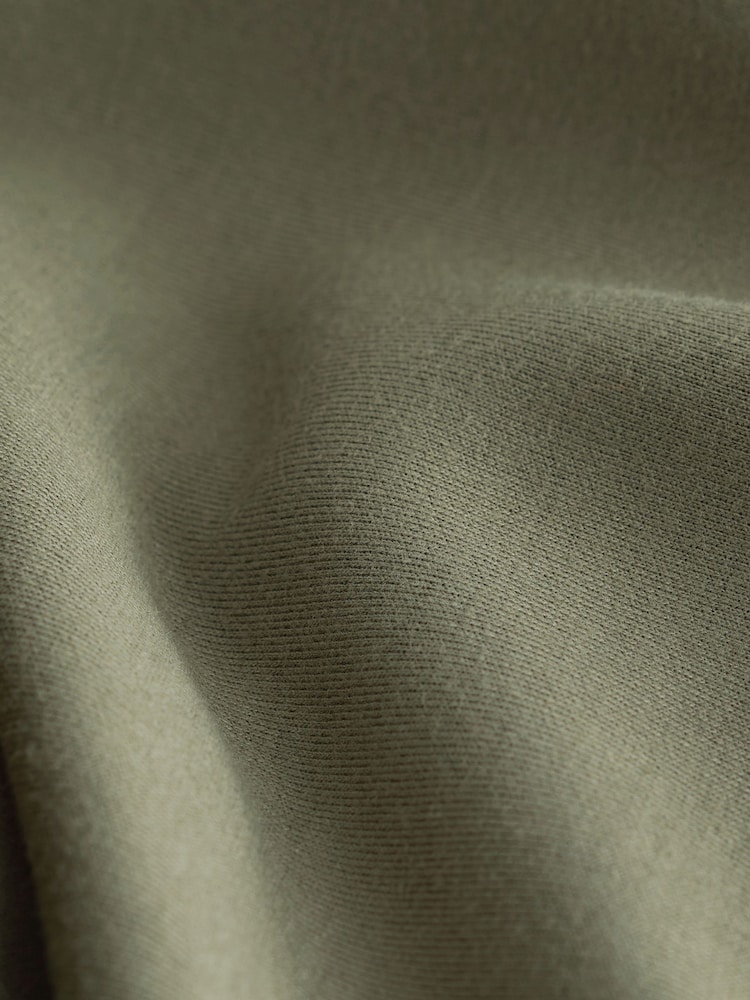 Khaki Green Slinky Soft Touch Utility Sleeveless High Neck Zip Pocket Top - Image 6 of 6