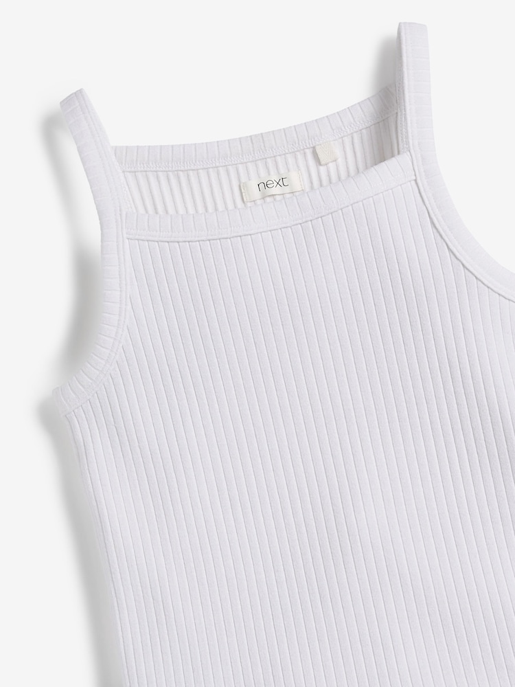 White Strappy Vest (3-16yrs) - Image 6 of 6