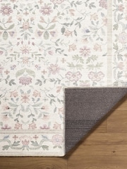 LIVABLISS Pink Thistle Floral Washable Rug - Image 5 of 8