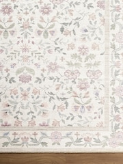 LIVABLISS Pink Thistle Floral Washable Rug - Image 7 of 8