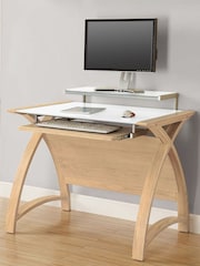 Jual Oak Helsinki Small Wooden Computer Desk - Image 1 of 3